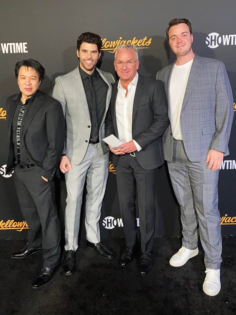 Chi Muoi Lo, Steven Krueger, Todd Eisner and Alex Rand-Lewis at Yellowjacket's Premiere