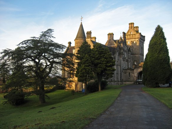 Overtoun House, forbidding Gothic looking abode at end of long drive Overtoun House, forbidding Gothic looking abode at end of long drive