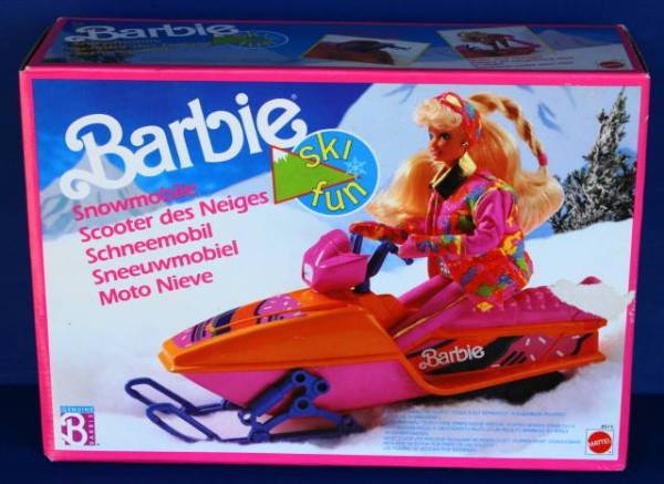 rare-1991-ski-fun-barbie-snowmobile-vehicle-nrfb