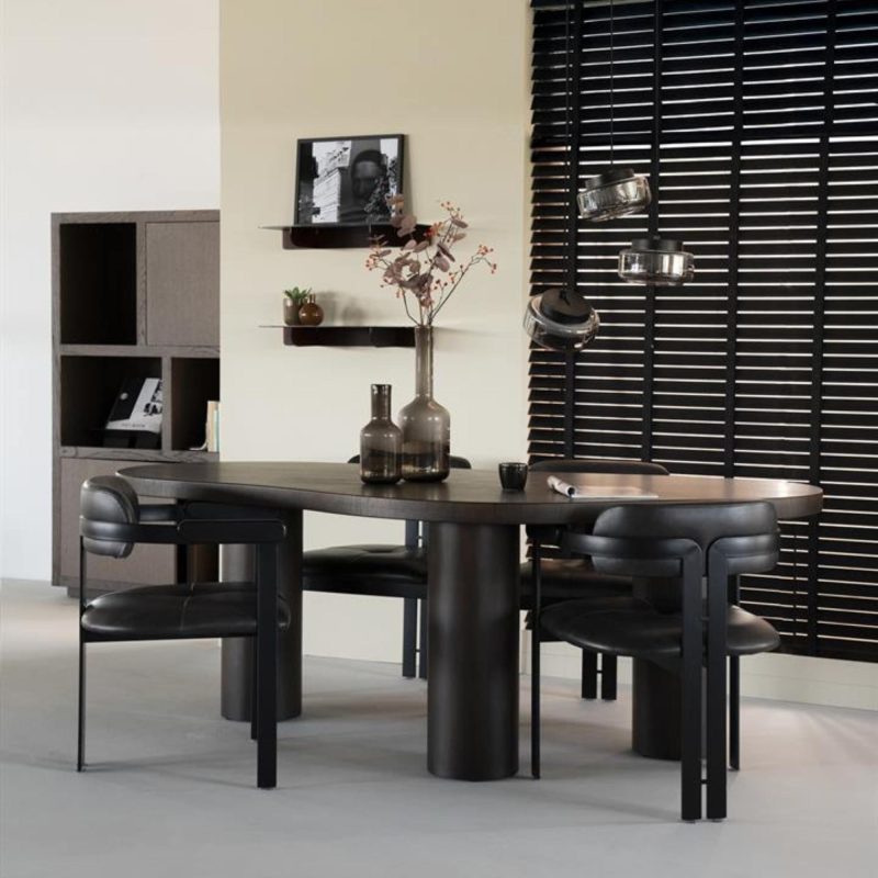 Eettafel Bobbie Bruin Walnootfineer 215 cm
