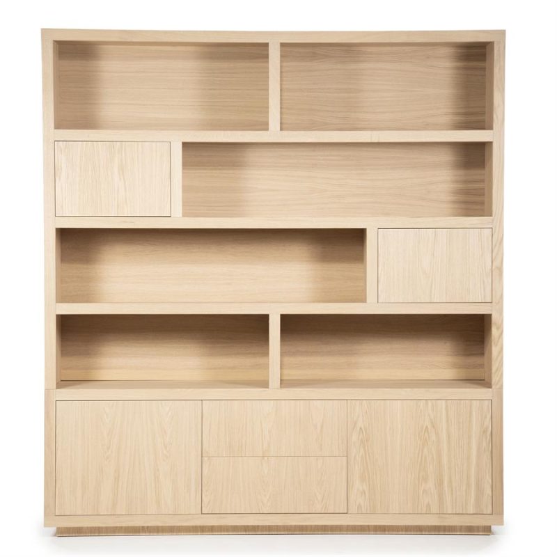 Vakkenkast Helsinki Naturel Eikenhout 200 cm