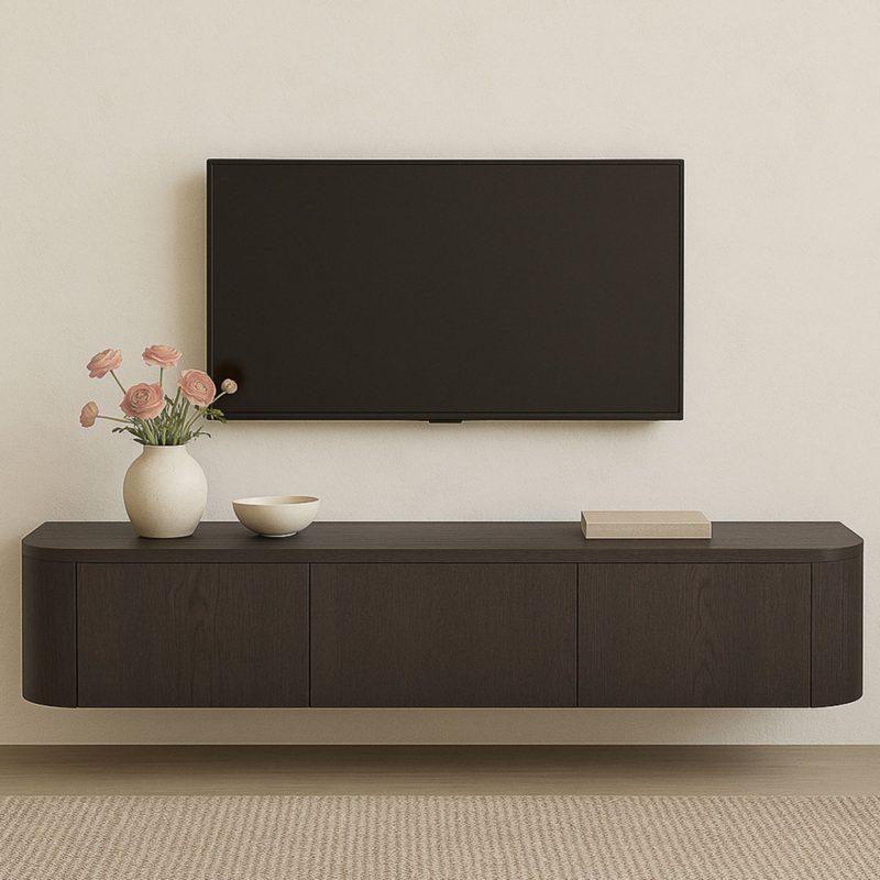 Zwevend Tv-meubel Novero Bruin Eikenhout 180 cm