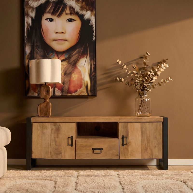Tv meubel Britt Naturel Mangohout 150 cm