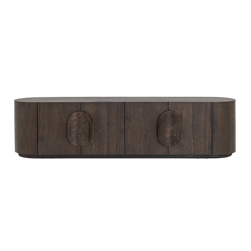 Allure TV-meubel donkerbruin 210 cm