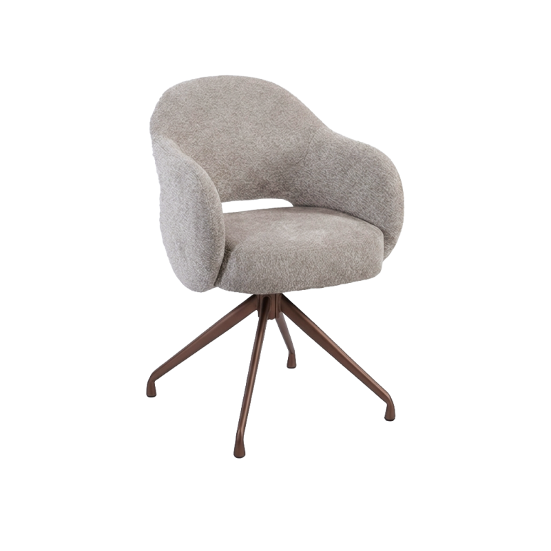 Porto Armstoel - Toro 35 beige - Anodic (draaibaar)