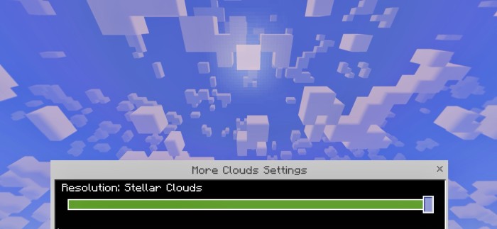 More Clouds Texture Pack minecraft