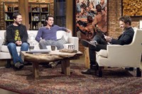 Talking Dead, Wil Wheaton (L), Nick Gomez (C), Chris Hardwick (R), 'Season 2', 10/14/2012, ©AMC