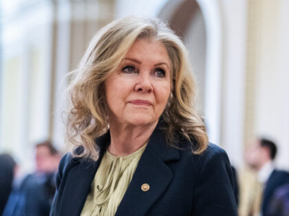 UNITED STATES - FEBRUARY 6: Sen. Marsha Blackburn, R-Tenn., is seen after the senate lunch