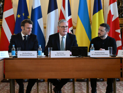 LONDON, ENGLAND - MARCH 2: (L-R) European Commission President Ursula von der Leyen, Finla