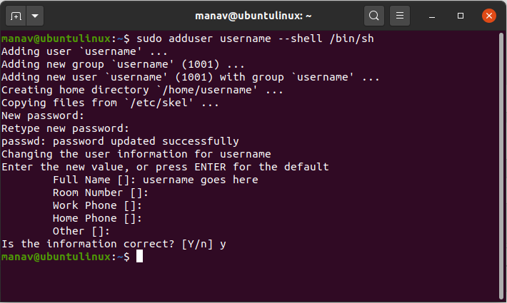 To-add-a-user-with-a-different-shell