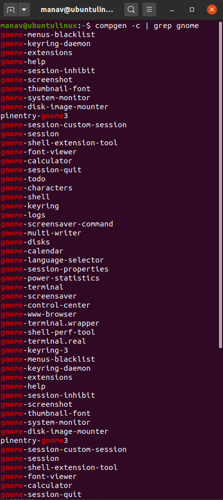 To search for commands having a specific keyword