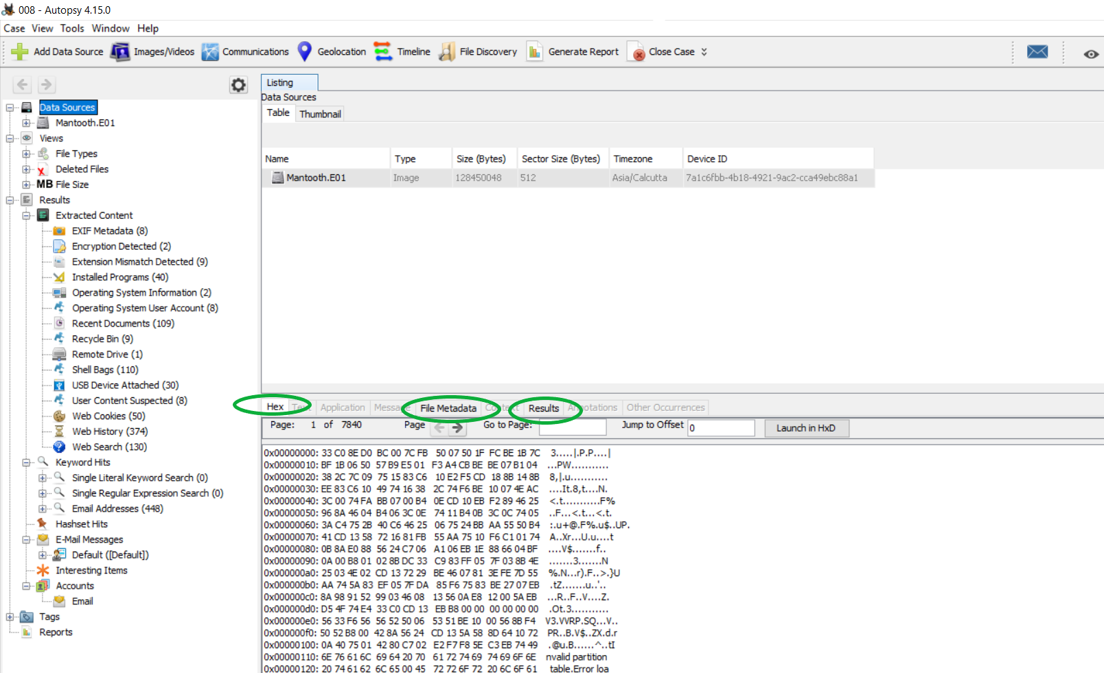 data source information