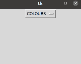 option menu tkinter