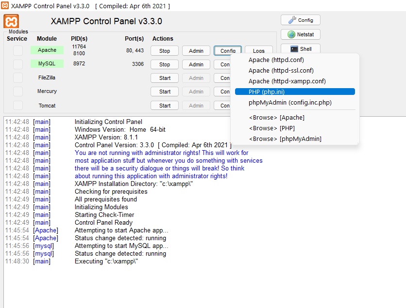 Open-php.ini-in-your-editor