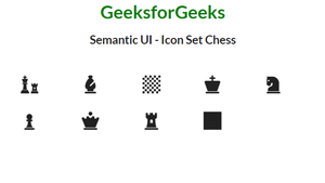 Semantic-UI Icon Set Chess