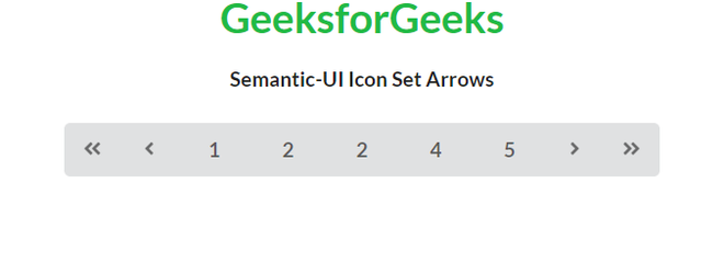 Semantic-UI Icon Set Arrows