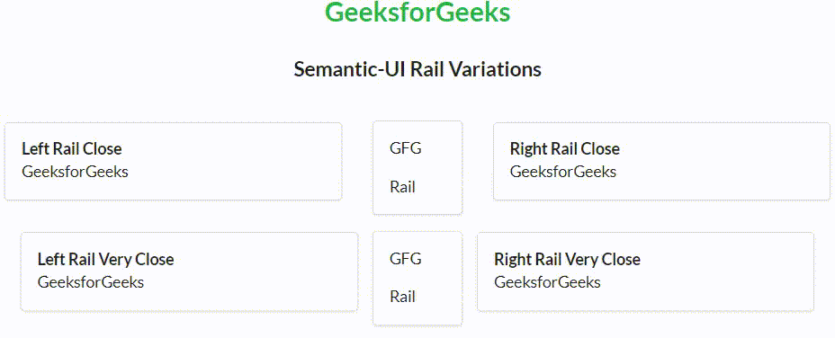 Semantic-UI Rail Variations