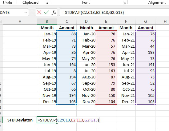 Function-for-standard-deviation