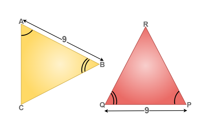 Example on ASA Congruency of Triangles
