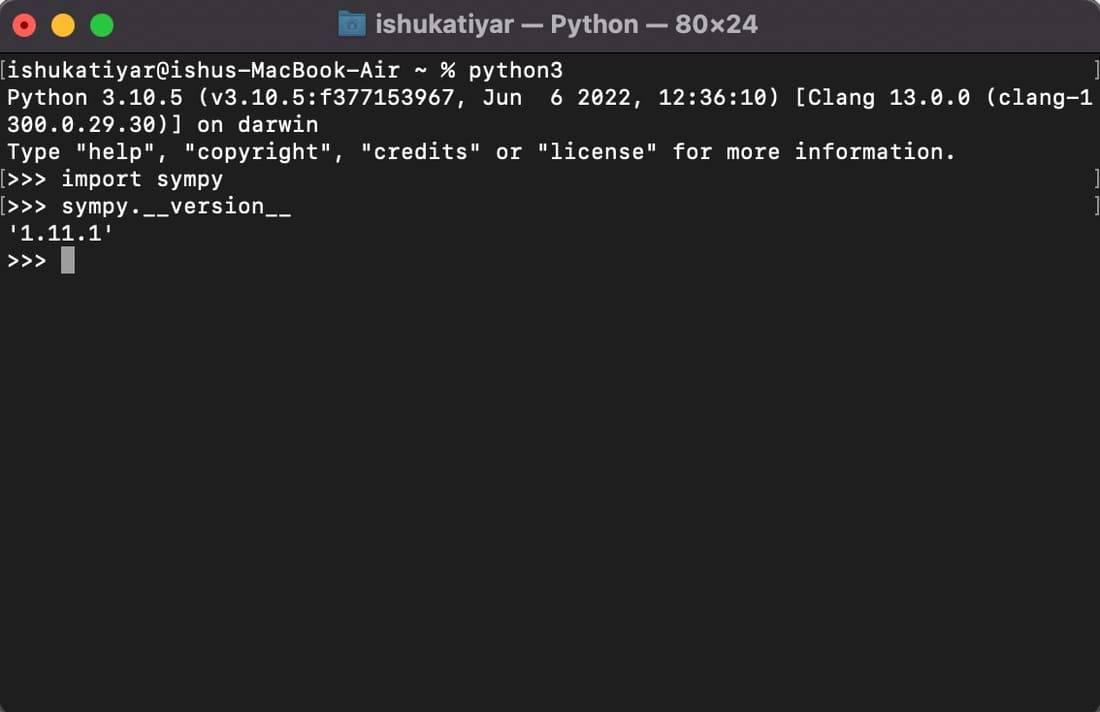 Verifying-sympy-module