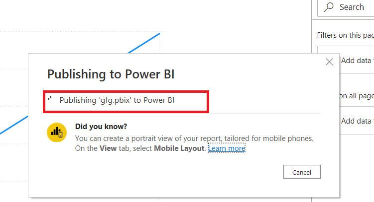 https://media.geeksforgeeks.org/wp-content/uploads/20221023151225/HowToConnectDesktopWithPowerBIService14.png