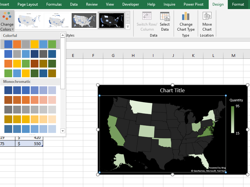 Selecting-change-colors-options