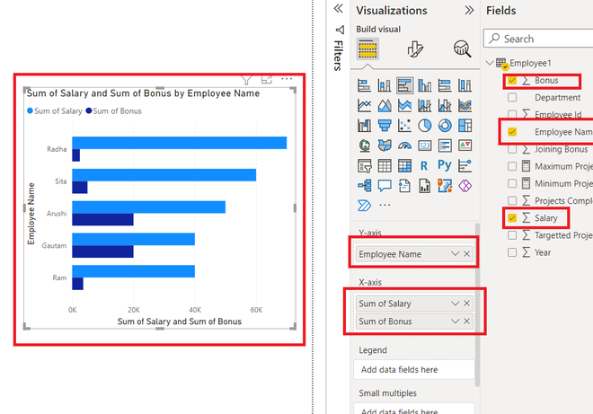 Power BI - Format Clustered Bar Chart