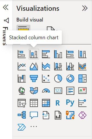 Power BI - How to Create a Stacked Column Chart