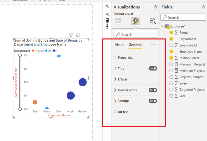 Power BI - Format Scatter Chart