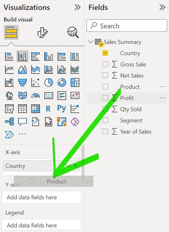 Power BI - How to Create a Stacked Column Chart