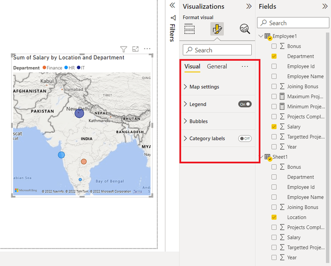 Power BI - How to Format Map