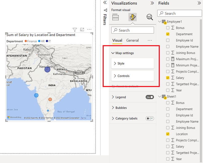 Power BI - How to Format Map