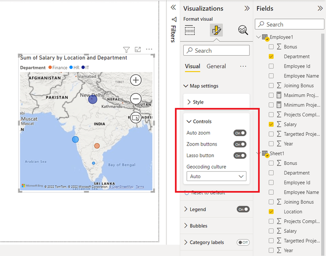 Power BI - How to Format Map