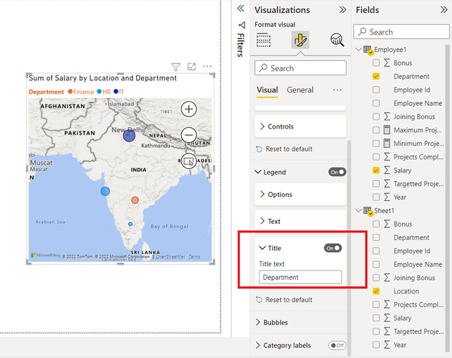 Power BI - How to Format Map