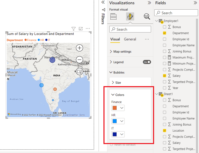 Power BI - How to Format Map