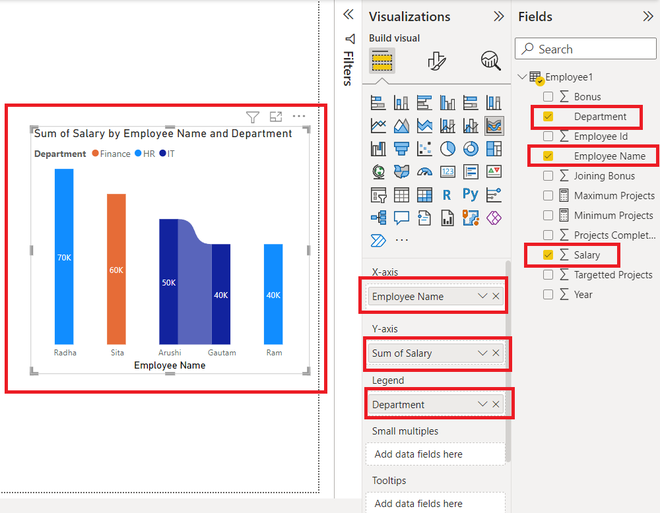 Power BI - Format Ribbon Chart
