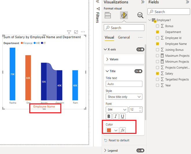Power BI - Format Ribbon Chart