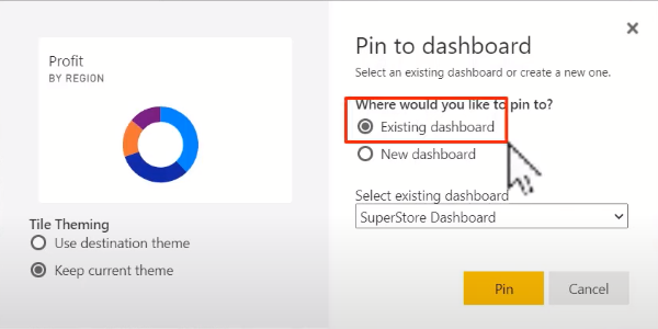 Pin-to-existing-Dashboard