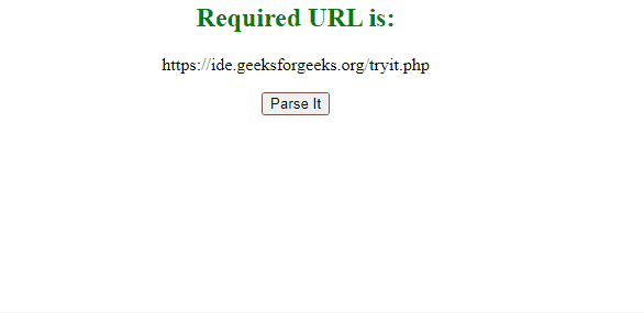 Parse a URL into hostname and path