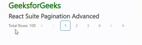 React Suite Pagination Advanced