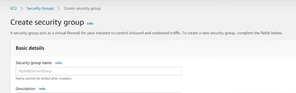 Security group name