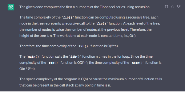 Solving Complexity Analysis for Algorithms Using Chat-GPT
