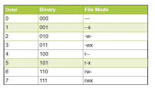  octal notations