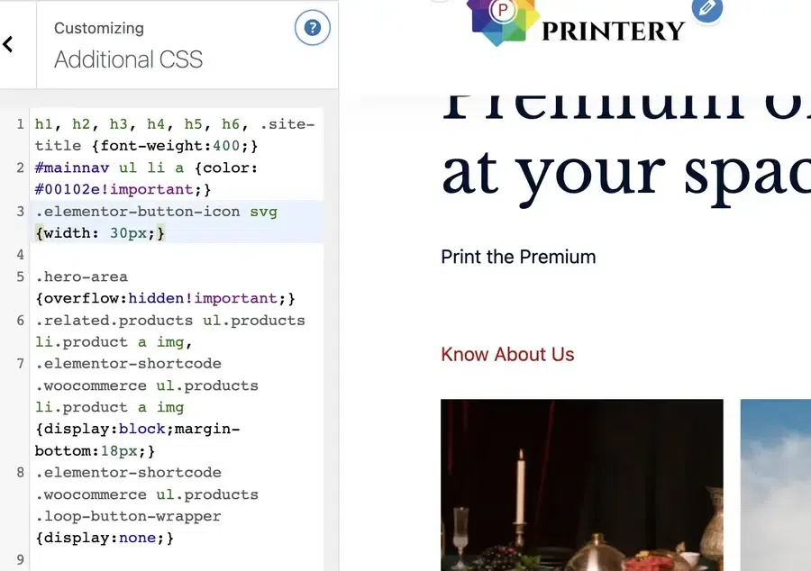WordPress css-code