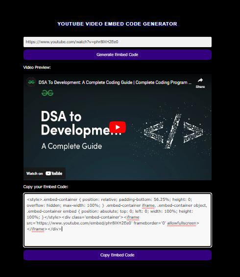 YouTube-Video-Embed-Code-Generator-Tool-Output