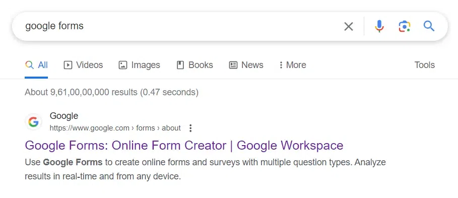 Open Google Forms