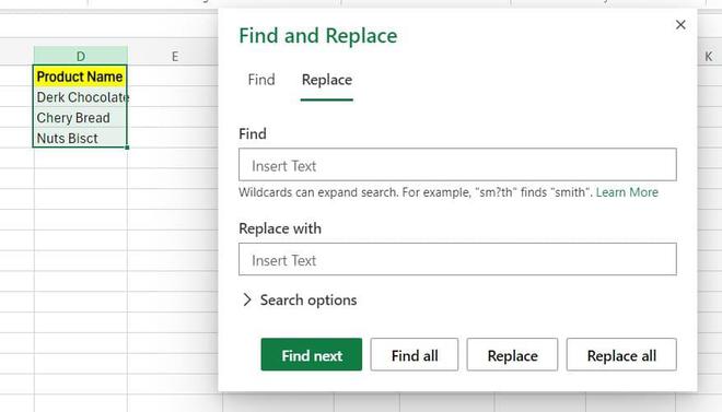 Enter Ctrl+H to launch the "Find and Replace" window