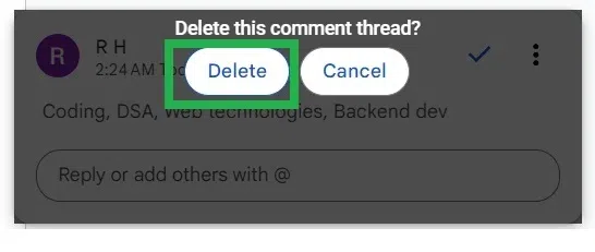 Remove Comments In Google Docs