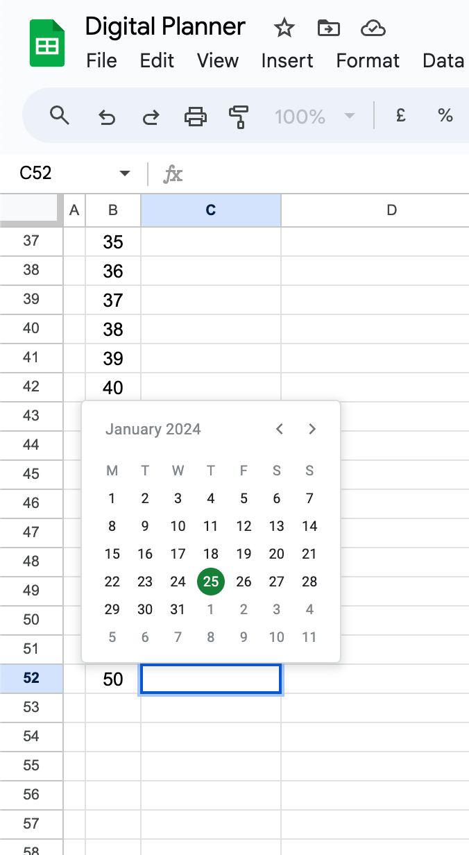 repeat the same steps to add a drop-down calendar