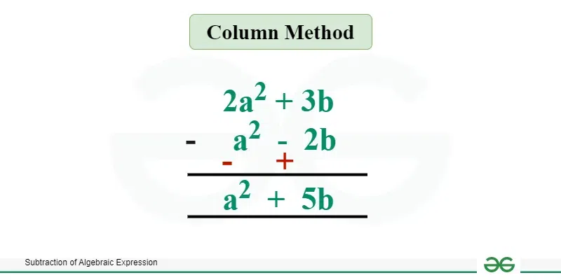 subtraction-of-algebraic-expression